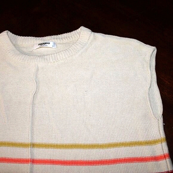 Zeagoo Colorful Striped Knit Tank Top - Size S - NWOT - Picture 4 of 5